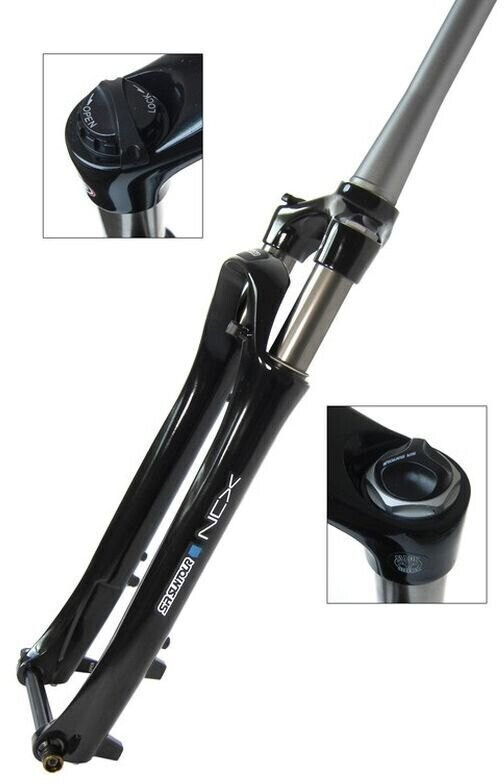 Suntour Sf17 Ncx D Air Lo 15qlc32s A-head Gravel Fork Silber (28) / 63 mm