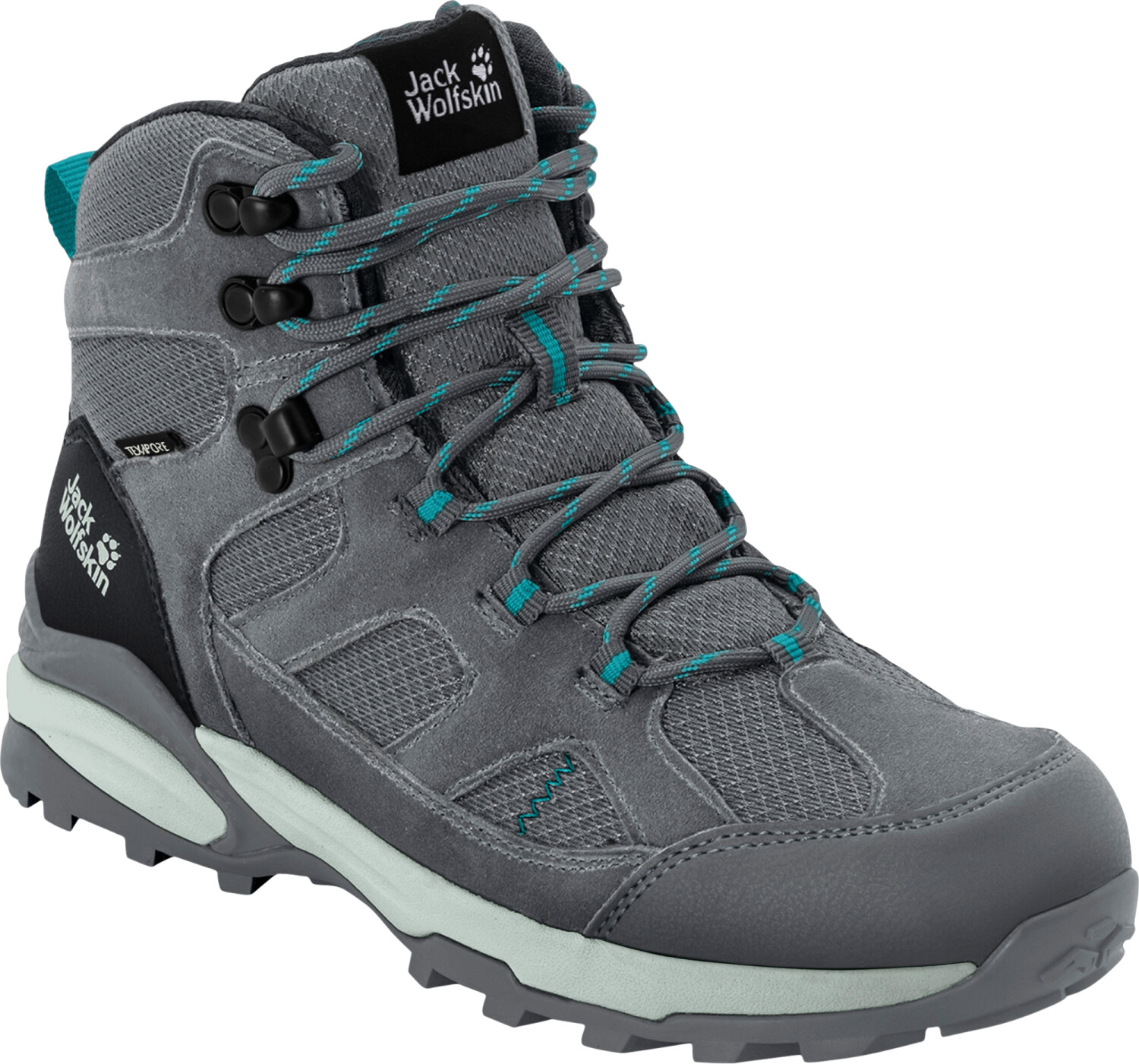 Jack Wolfskin Trail Hiker Texapore Mid Women (4058281) grey/light blue ab  69,95 € | Preisvergleich bei