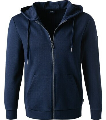 Joop! Sweat jacket with label detail navy blue