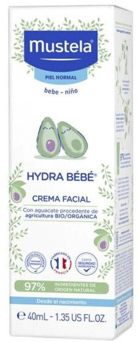 Mustela Hydra Bebé Crema Facial 2x40mL - Lordelo