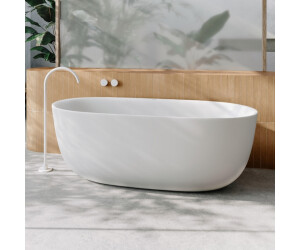 Kaldewei Meisterstück Oyo Duo 1050 Badewanne ohne Überlauf Ablaufdeckel emailliert schwarz matt 100 (205043540676)