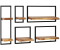 vidaXL 5-piece wall shelf set acacia wood (246014)