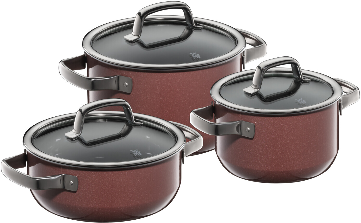WMF Fusiontec Mineral Topf-Set 3-teilig rose quartz