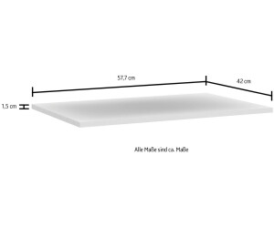 Forte Einlegeboden 57,7x42cm 3 Stk. grau ab 39,90 € | Preisvergleich bei | Einlegeböden