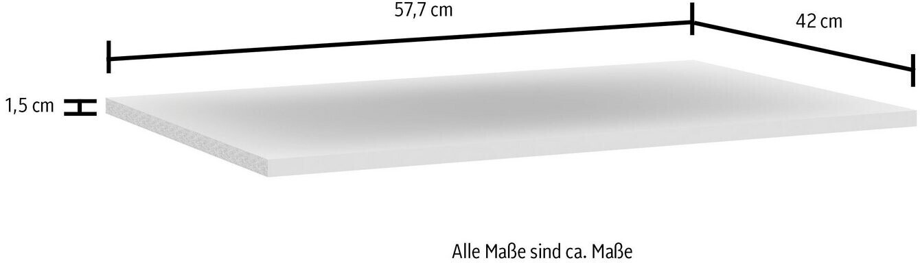 Forte Einlegeboden | ab 39,90 € 57,7x42cm Stk. grau bei Preisvergleich 3