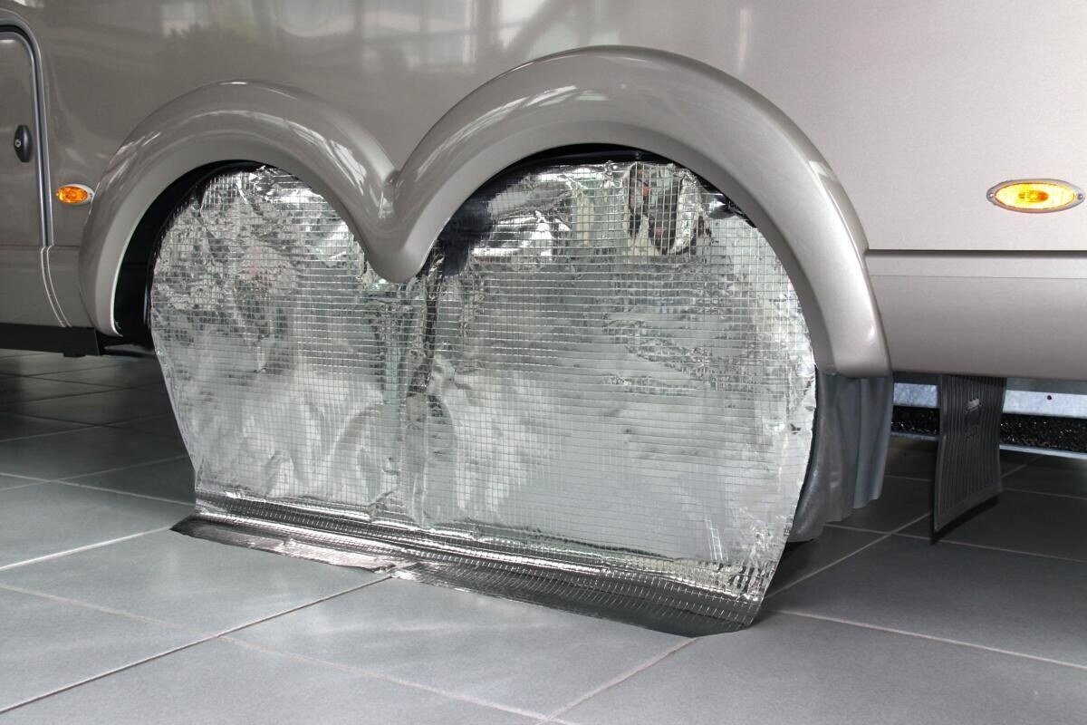 Hindermann Double wheel cover reflective silver