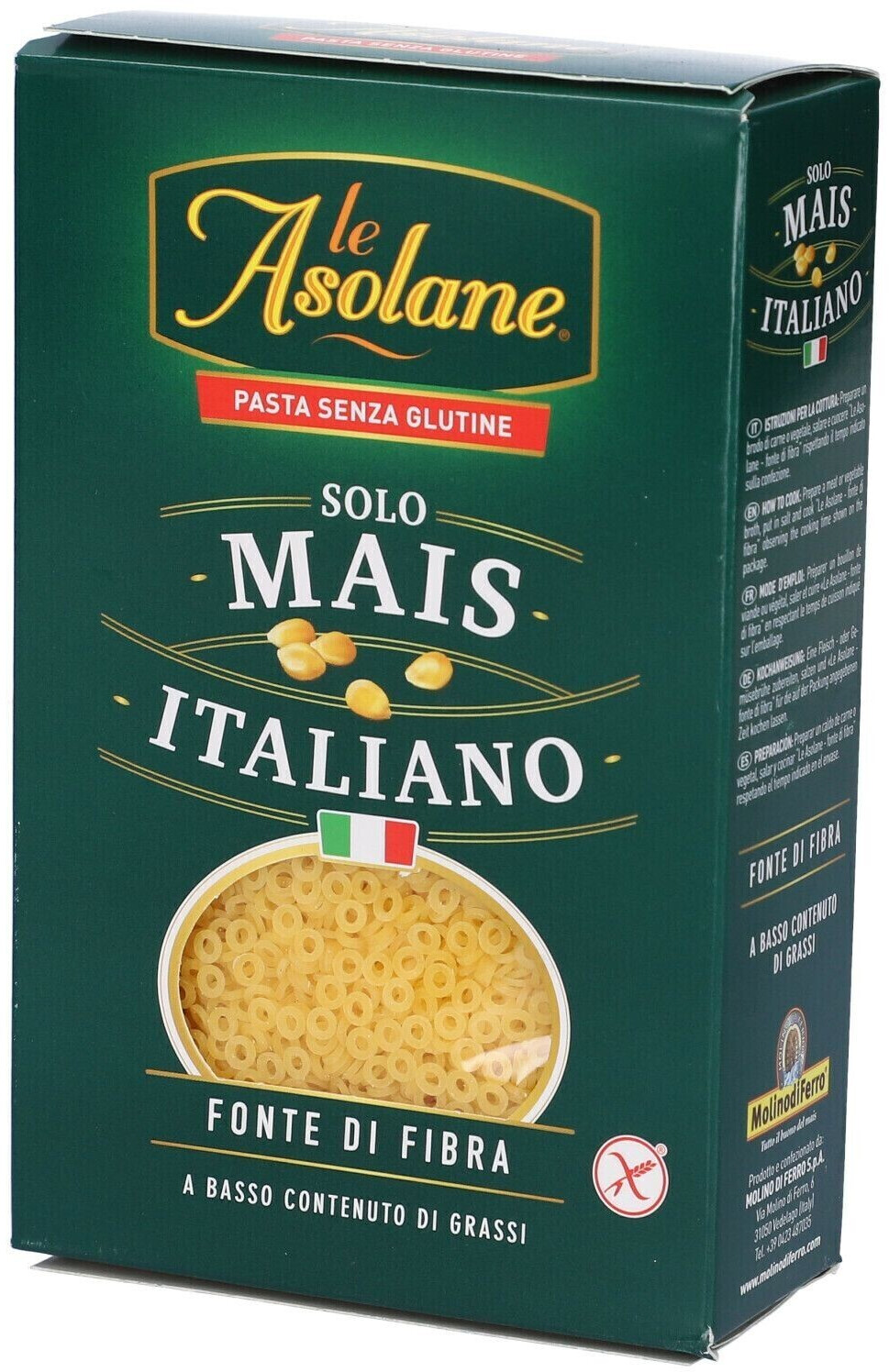 Le Asolane Anellini senza glutine 250g a € 1,99 (oggi)