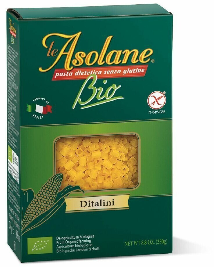Le Asolane Ditalini Bio senza glutine 250g a € 2,19 (oggi)