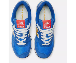 New balance top 574 navy gold