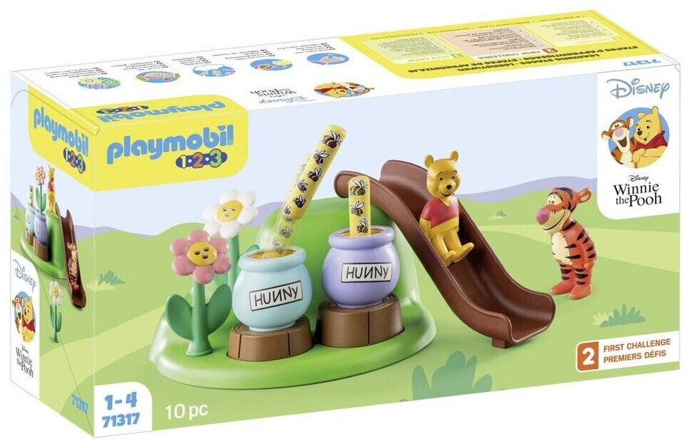 Playmobil 1.2.3 & Disney: Winnie l'ourson et Tigrou avec jardin d'abeilles (71317)