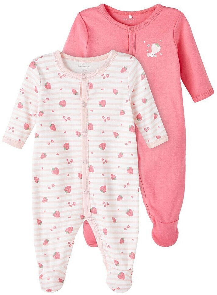 Name It Nbfnightsuit 2P W/F Strawberry Noos (13214721-4164437) camellia rose