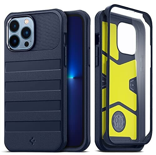 Spigen Tough Armor Hülle Für IPhone 13 – Robuste Schutzhülle Mit Kickstand, Air Cushion Technologie, Gunmetal-Farbe