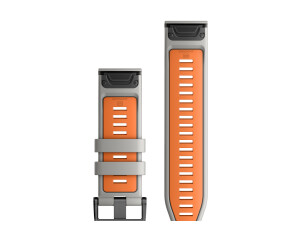 Buy Garmin QuickFit 26 Rubber Strap Grey Orange 010 13281 02