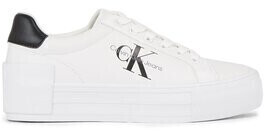 Calvin Klein Jeans Bold Vulc Flatform Laceup Lth Wn (YW0YW00821) bright white/black