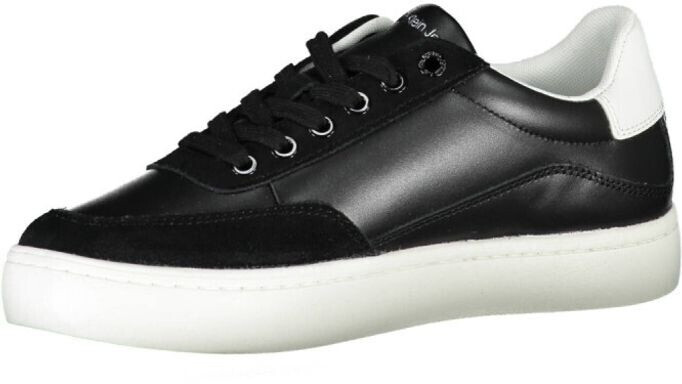 Calvin Klein Jeans Classic Cupsole Laceup Mix Lth (YW0YW01057) black/bright white/silver