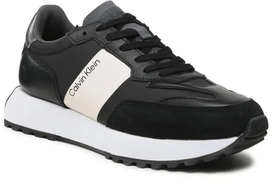 Calvin Klein Low Top Lace Up Mix New (HM0HM01238) black/white