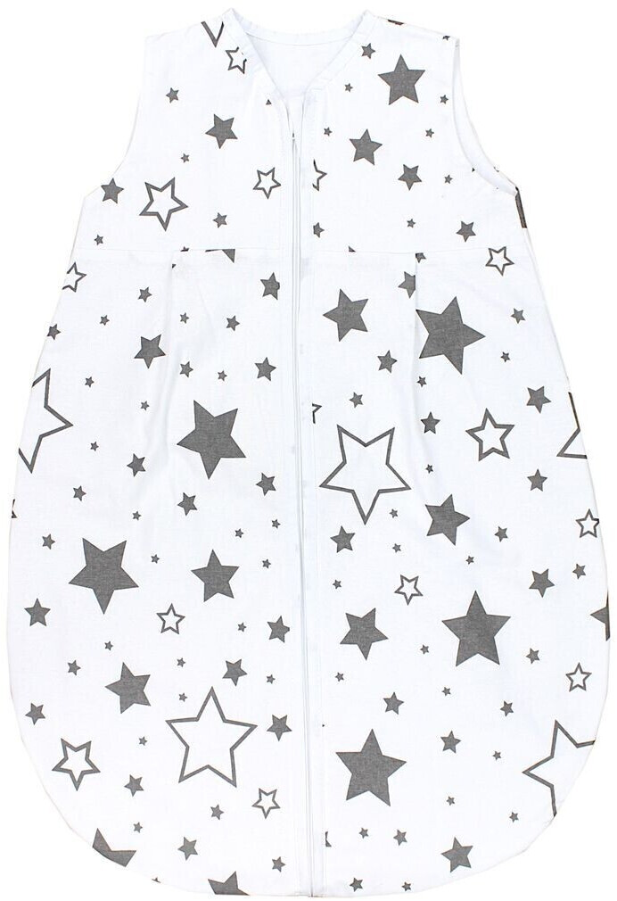 TupTam Baby summer sleeping bag without sleeves unpadded 0.5 TOG Stars grey/white
