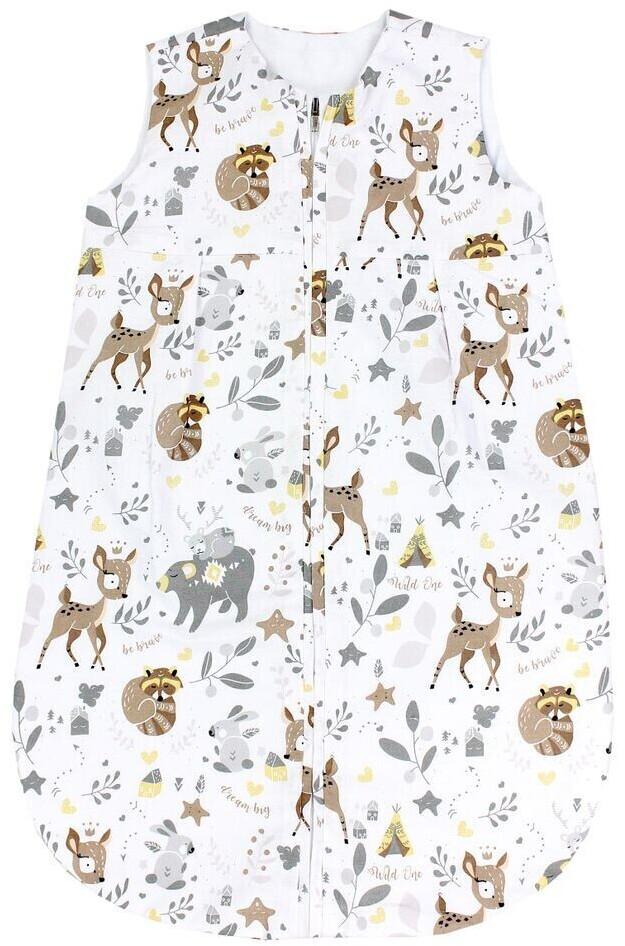 TupTam Baby summer sleeping bag without sleeves unpadded 0.5 TOG Wild animals