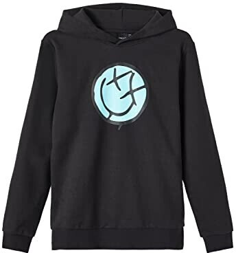 Name It NLMFELLOW LS SWEAT W. HOOD (13216134-4164538) black