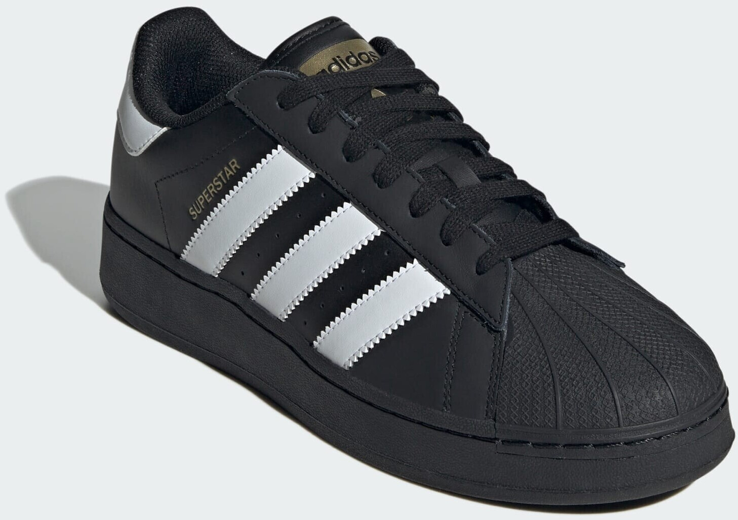 Adidas Superstar XLG core black cloud white gold metallic ab 104