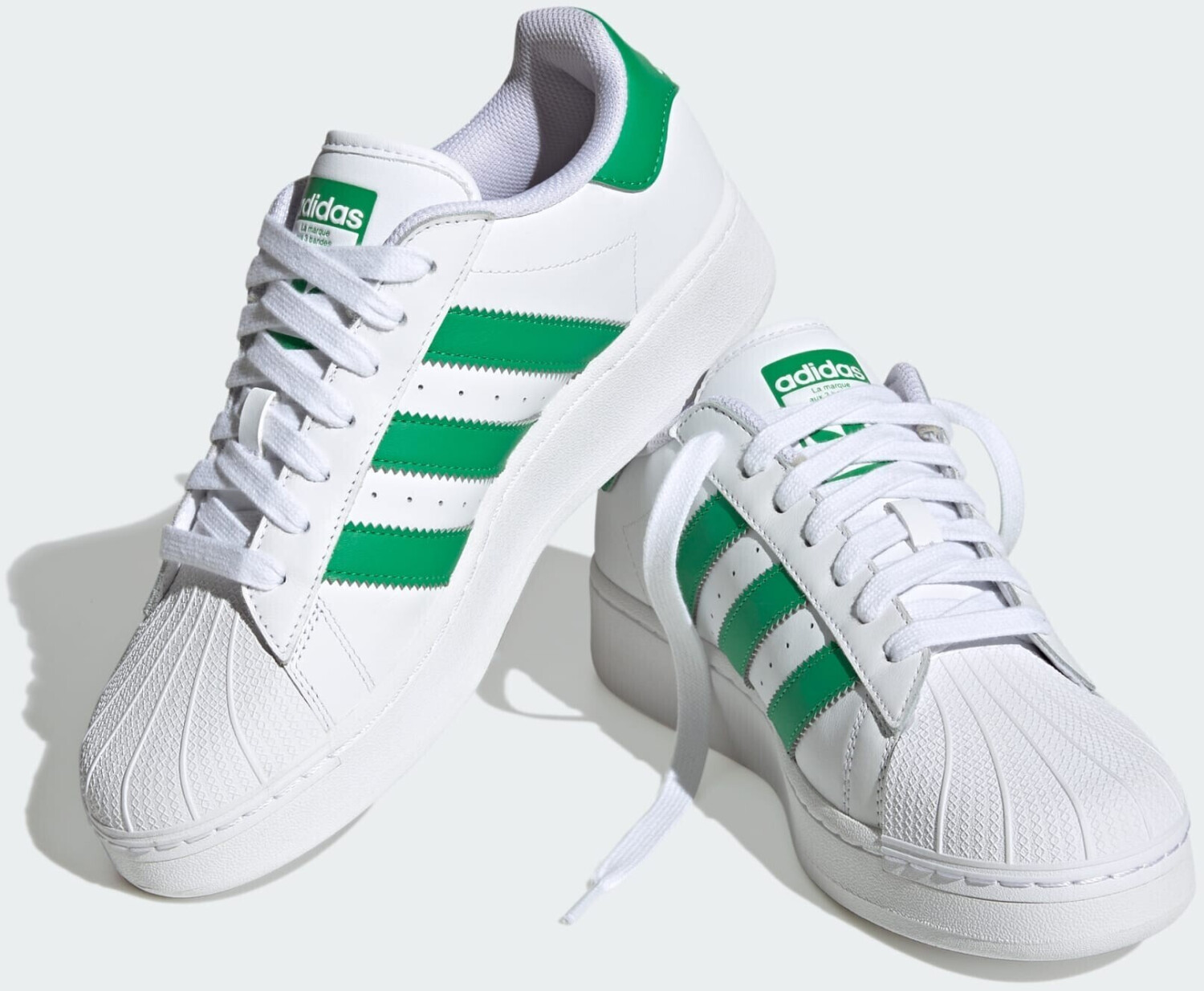 Buy Adidas Superstar XLG cloud white green cloud white from 66.49
