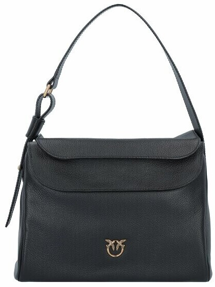Pinko Women's Modern Handbag - Black With Antique Gold Hardware, Leather Crossbody Or Shoulder Bag - View #2