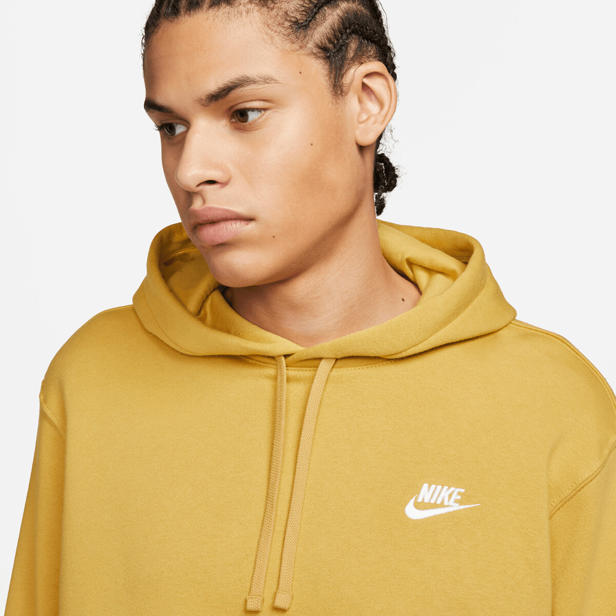 gold nike hoodie