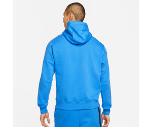 blue nike club hoodie