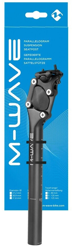 M-Wave Fourspring Parallelogram Seatpost Schwarz 350 mm / 31.6 mm