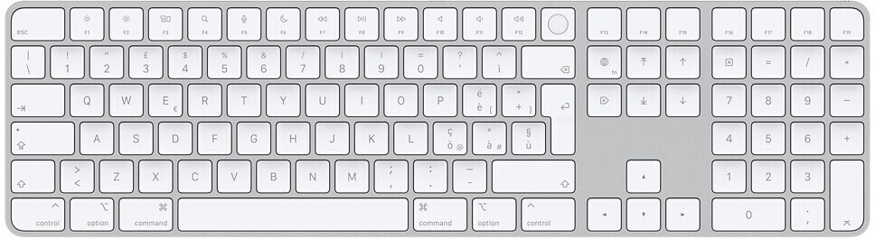 Apple Magic Keyboard with Touch ID and Numpad (IT) White