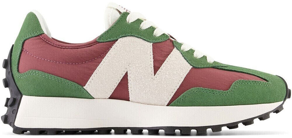 New balance 327 navy & burgundy suede trainers deals