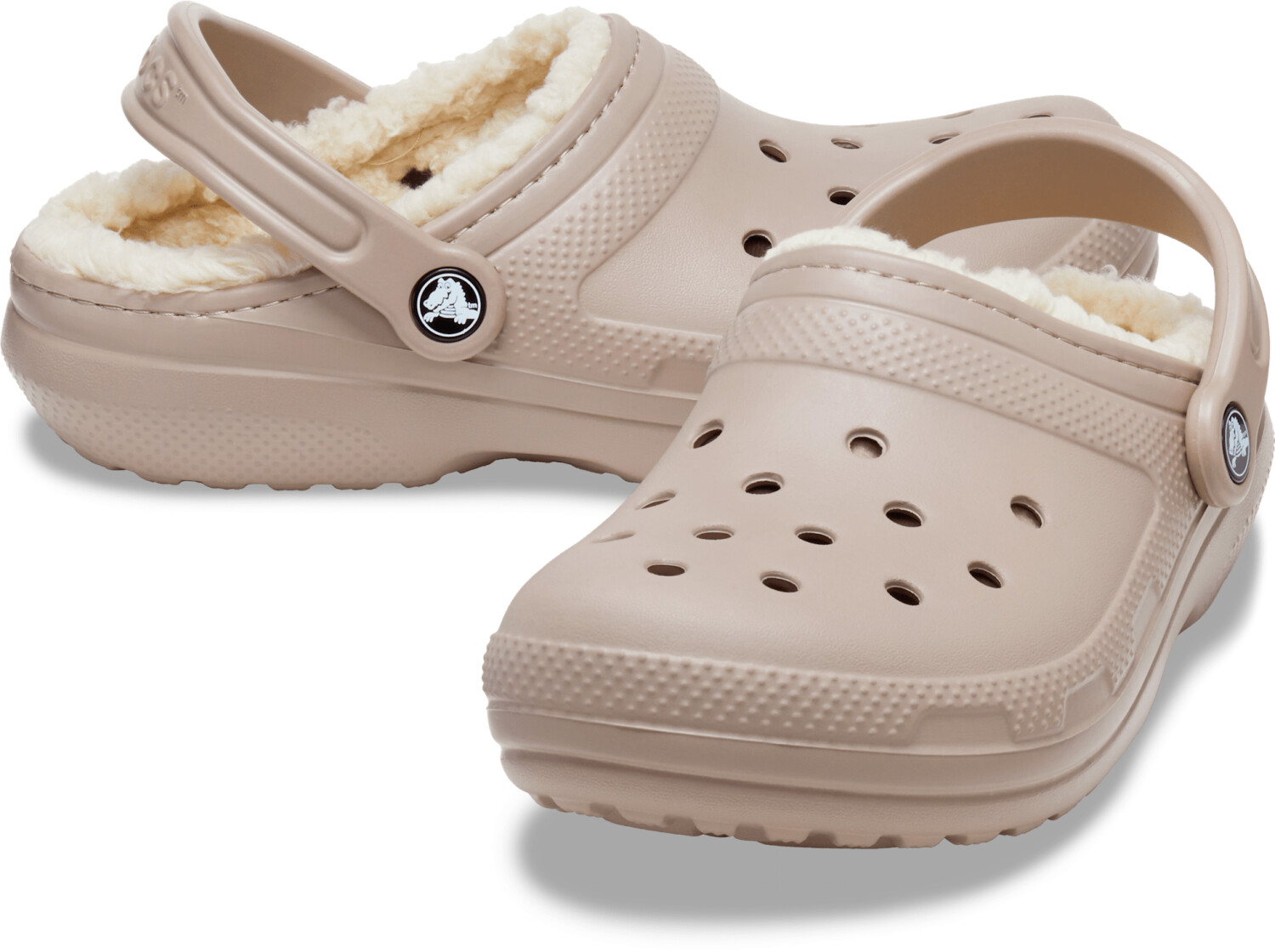 Crocs Classic Fuzz Lined Clog 203591 2YB mushroom bone ab 35 00 Preisvergleich bei idealo