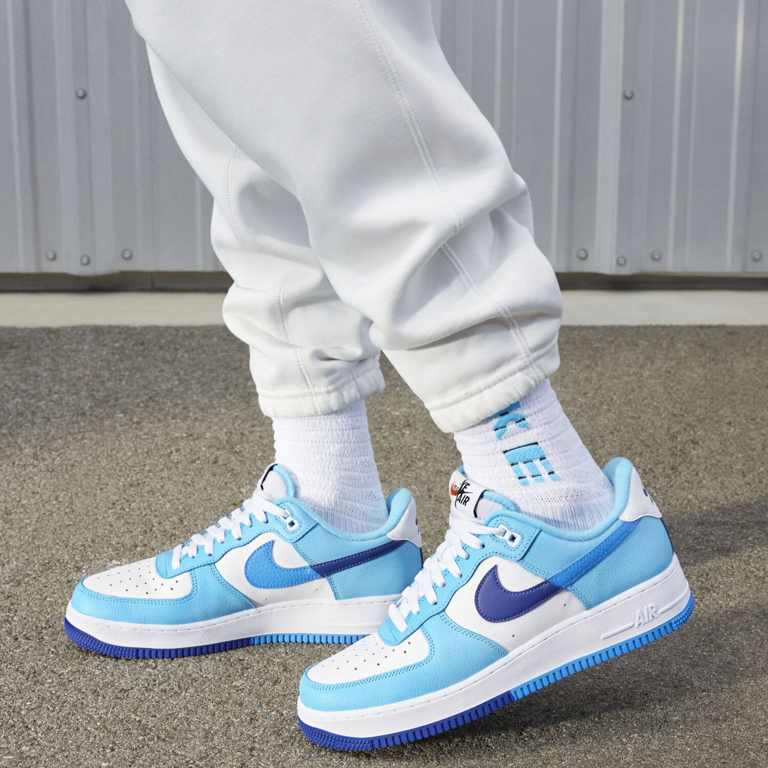 Nike air force shop 1 07 blau