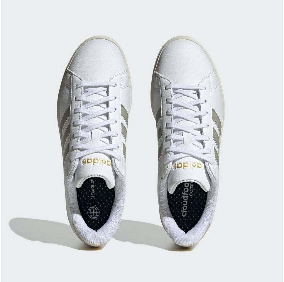 Adidas originals coast star trainers white/silver top