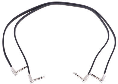 Photos - Cable (video, audio, USB) Ernie Ball BK Flat Ribbon TRS Patch 24 inch 
