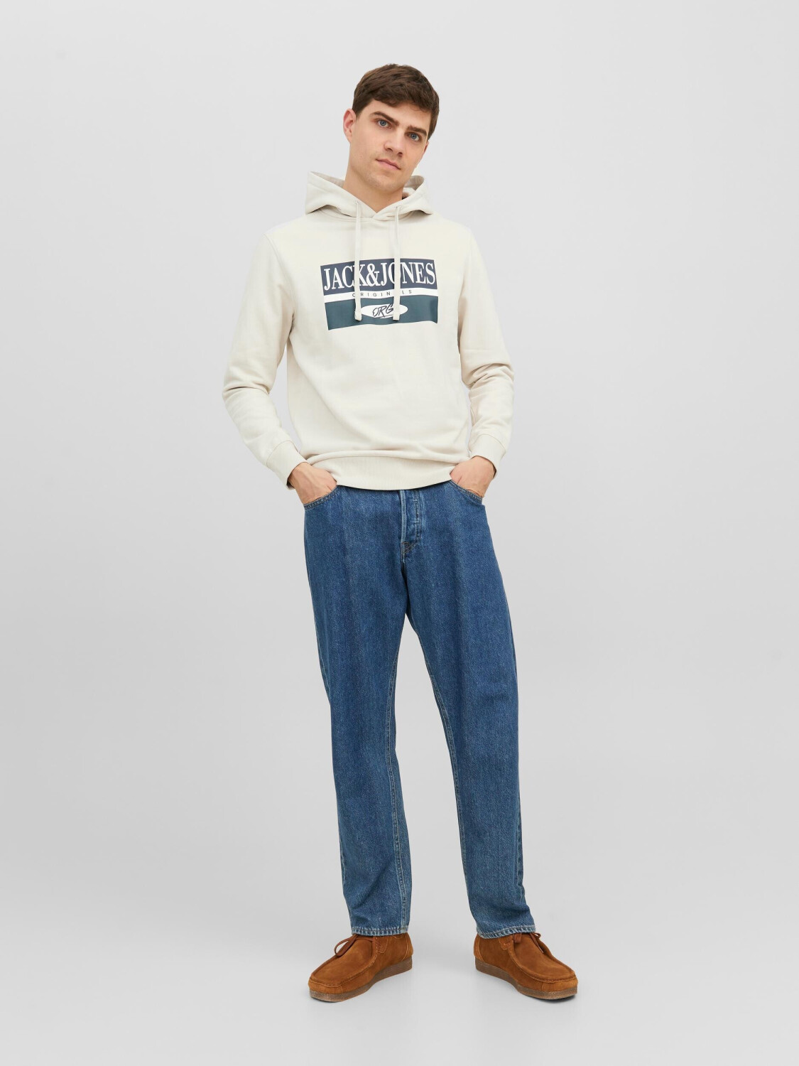 Jack & Jones JORARTHUR SWEAT HOOD SN (12241776-4292771) moonbeam  