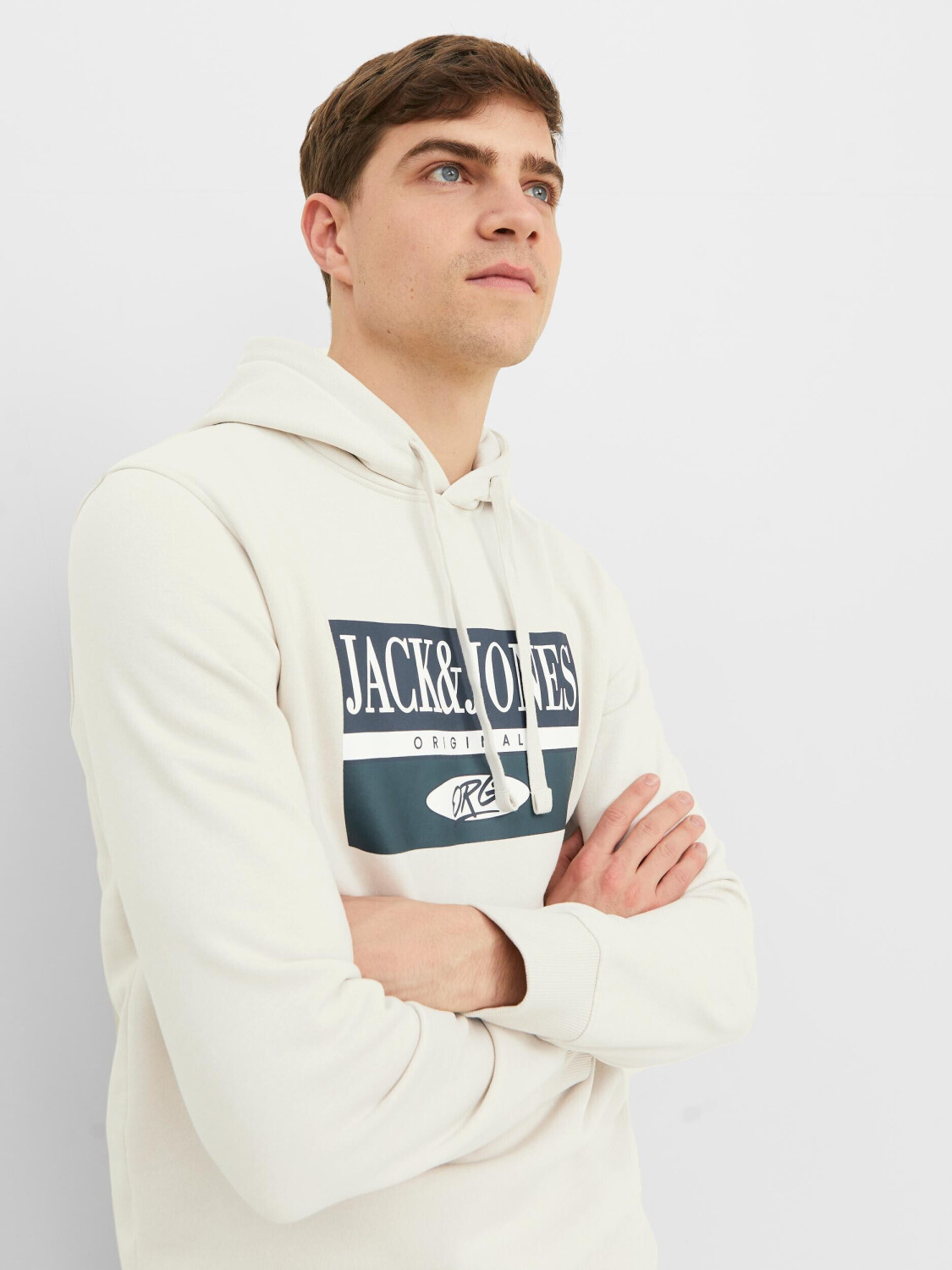 Jack & Jones JORARTHUR SWEAT HOOD SN (12241776-4292771) moonbeam  