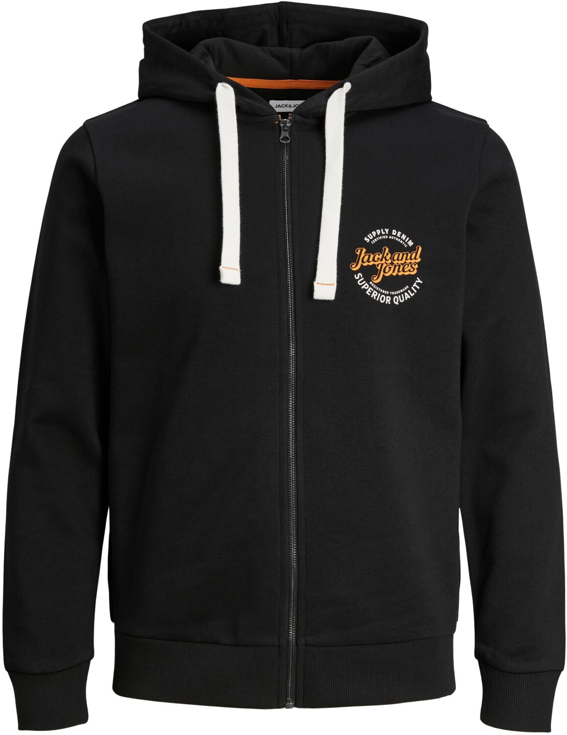 Jack & Jones JJMIKK SWEAT ZIP HOOD (12236179-4233850) black ab 23 