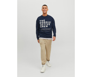 Jack & Jones JCOVIBES SWEAT CREW NECK (12233593-4202015) navy 