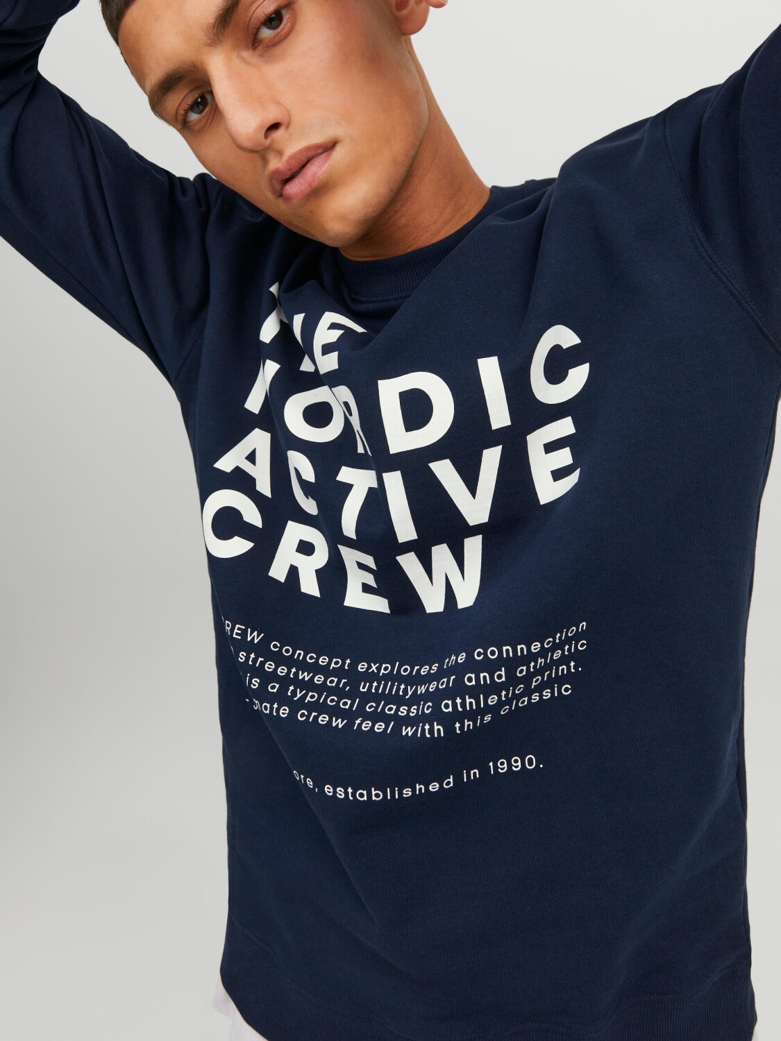 Jack & Jones JCOVIBES SWEAT CREW NECK (12233593-4202015) navy 