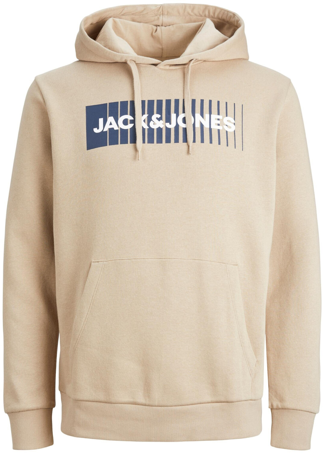 JACK & JONES heren Capuchon Jjecorp Logo Sweat Hood Noos 12137054, Light Grey Melange, S