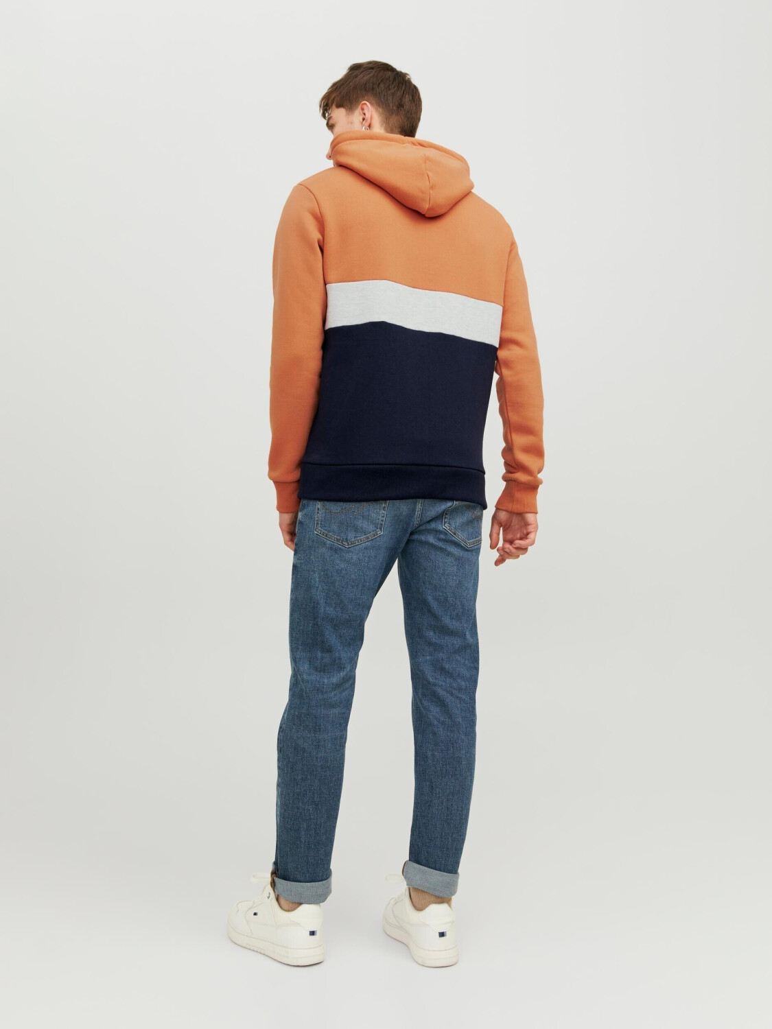 Jack & Jones JJEREID BLOCKING SWEAT HOOD NOOS (12233959-4206137 
