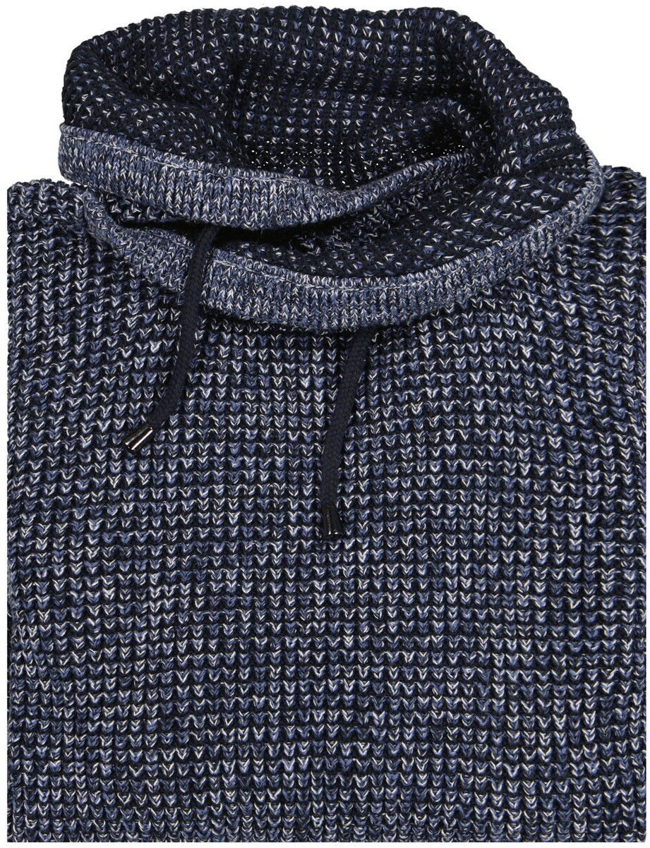 45,00 Kragen ab bei € Strick-Pullover | Preisvergleich Ragman speziellem (5005774-171) blau-melange mit