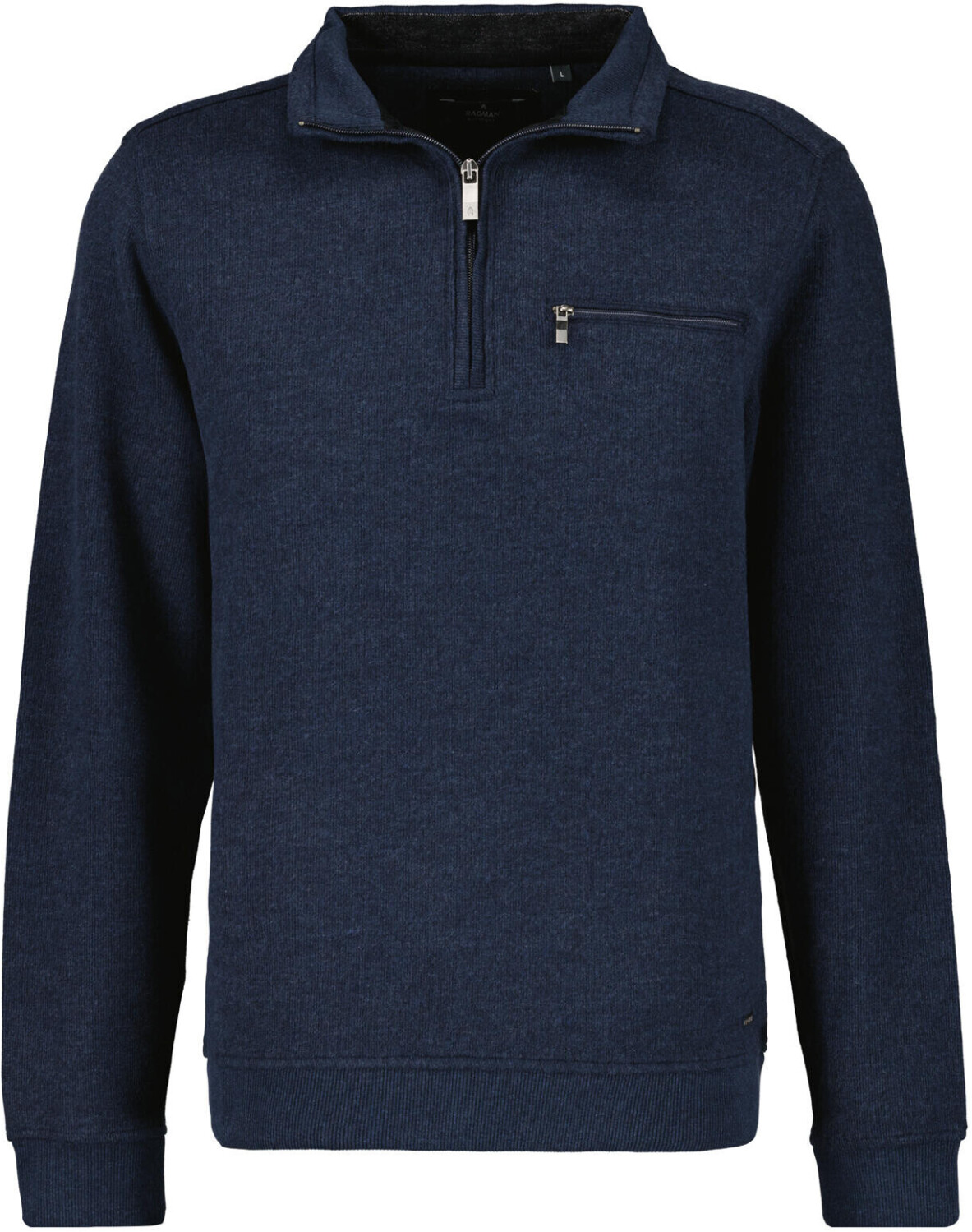 Ragman Sweatshirt mit Stehkragen und | (3412960-711) bei dunkelblau € Zip 62,95 ab Preisvergleich
