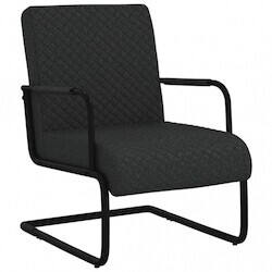 vidaXL Cantilever imitation leather black (325786)