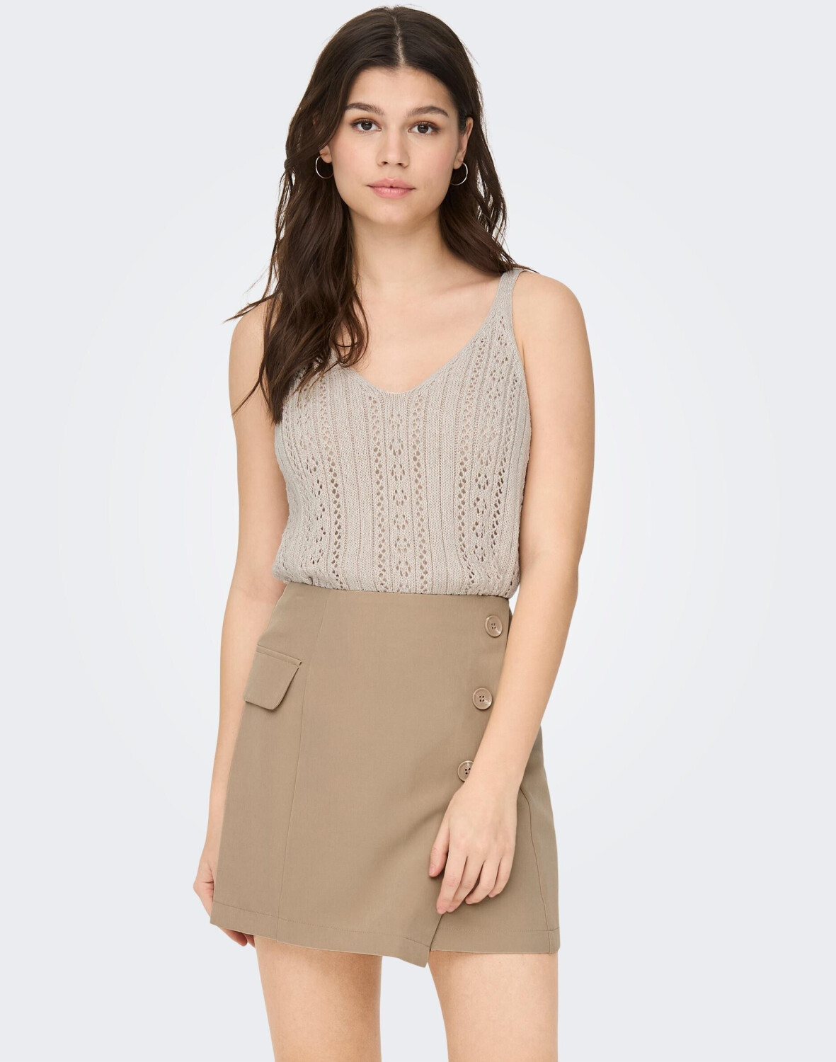 Only ONLLYZET LIFE S/L TOP KNT NOOS (15277573-4257689) pumice 