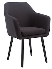 CLP Visitor chair Utrecht fabric black black (313095)