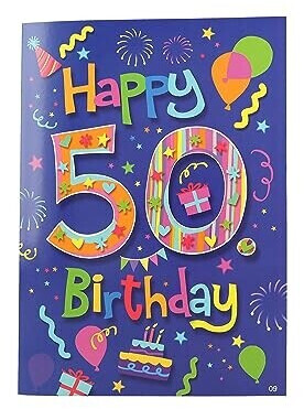Depesche GlückwunschKarte zum 50. Geburtstag ausgefallene