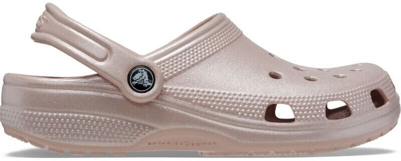 Metallic pink crocs sales