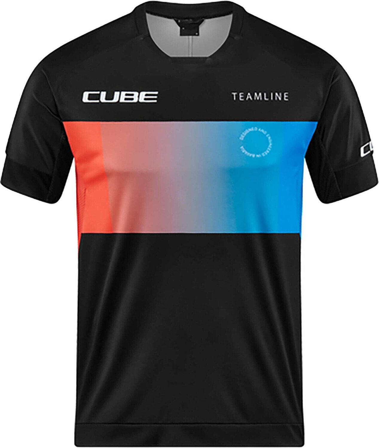 Cube TEAMLINE Trikot short sleeve black´n´blue´n´red